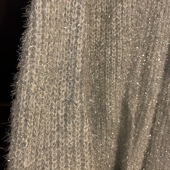 NWOT Silver sparkle Lane Bryant sweater - Picture 3 of 3